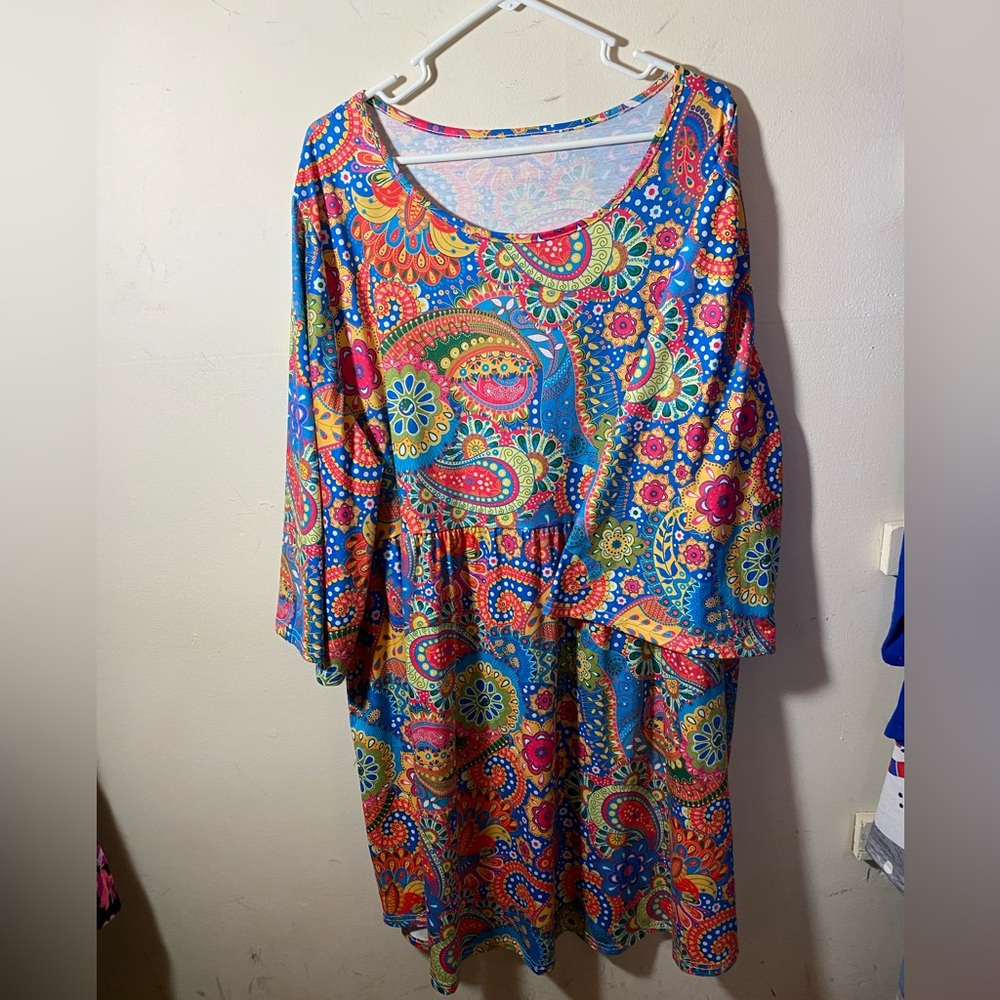 Colorful Paisley Women's Dress
